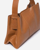 STITCH & HIDE LEATHER PENNI TOTE ALMOND BROWN - FREE WALLET POUCH