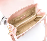 Gunas New York Cottontail Light Pink Vegan Leather Satchel Bag