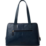 Hidesign Cerys Leather Multi-Compartment Shoulder Bag Blue