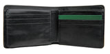 Hidesign Dylan 05 Leather Multi-Compartment Trifold Wallet Black