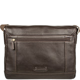 Hidesign Hunter Leather Messenger Bag Brown