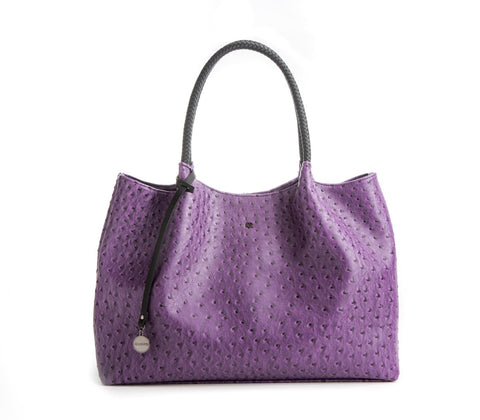 Gunas New York Vegan Leather Naomi Tote Bag Purple