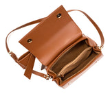 Gunas New York Cottontail Brown Vegan Leather Satchel Bag