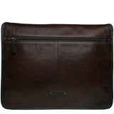 Hidesign Harrison Buffalo Leather Laptop Messenger Briefcase Brown