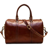 Floto Italian Leather Boston Bag Women's Handbag brown