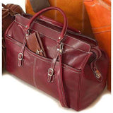 leather travel tote bag