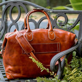 Chiara Leather Travel Bag olive
