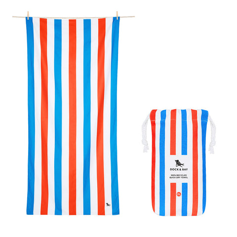 DOCK & BAY Beach Towel Summer Collection XL 100% Recycled Poolside Parties