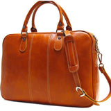 leather slim briefcase