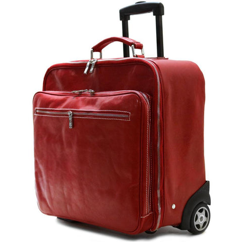Rolling Briefcase Monticello Floto red side