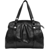 leather shoulder handbag floto milano black