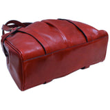 leather shoulder handbag floto milano shoulder bag red bottom