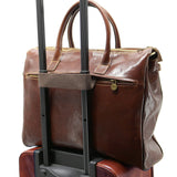 Floto Italian Leather Shoulder Tote Bag brown 9