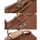 Floto Italian Leather Shoulder Tote Bag brown 5