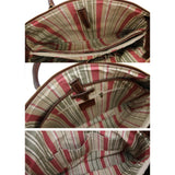 Floto Italian Leather Shoulder Tote Bag brown 8