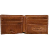 Roma Leather Wallet inside brown