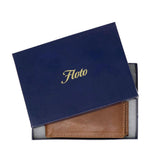 Floto Italian Leather I.D. Window Wallet Roma Brown packaging