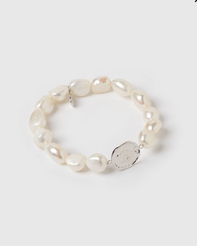 Izoa Felicity Bracelet Silver Freshwater Pearl
