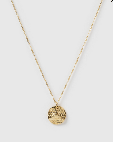 Izoa Honeycomb Necklace Gold