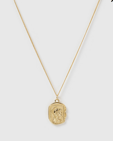 Izoa Julius Coin Necklace Gold