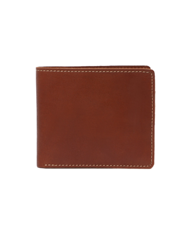 STITCH & HIDE LEATHER CONNOR WALLET MAPLE BROWN