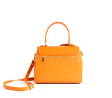 Gunas New York Cottontail Orange Vegan Leather Satchel Bag