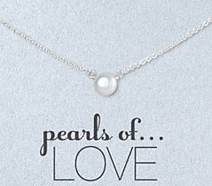 DOGEARED Pearls of Love Necklace - Sterling Silver