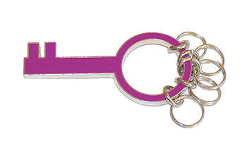 Purple Key Keyring