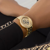 Ladies' Watch Guess G LACE Golden-2