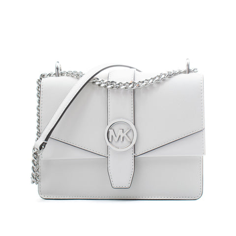 Shoulder Bag Michael Kors Greenwich White 20 x 18 x 6 cm-0