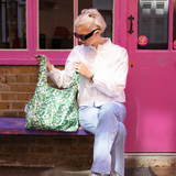 KIND Reusable Shopping Tote Bag Medium Peas