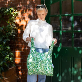 KIND Reusable Shopping Tote Bag Medium Peas