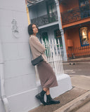 STITCH & HIDE LEATHER SYDNEY CLUTCH - FREE WALLET POUCH PETROL