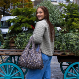 KIND Reusable Shopping Tote Bag Medium Leopard