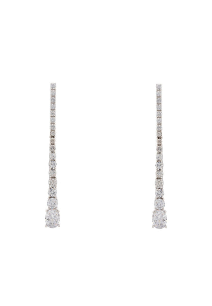 Latelita London Hollywood Drop Earrings Silver