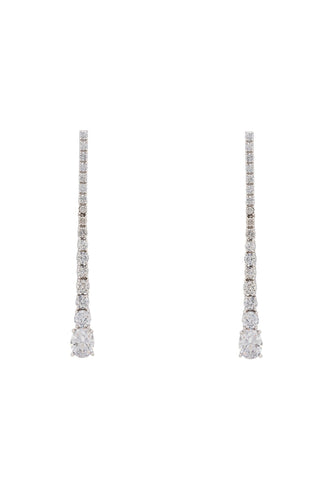 Latelita London Hollywood Drop Earrings Silver