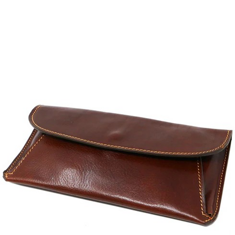 Floto Leather Roma Women's  Wallet Vecchio Brown