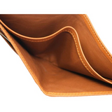 Floto Leather Firenze Double Billfold Wallet Tan