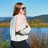 Dock & Bay Cooling Towel Marble Collection Peach Melba