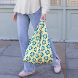 KIND Reusable Shopping Tote Bag Medium Wavy Daisy