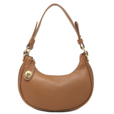 Floto Leather Ragazza Shoulder Bag Brown