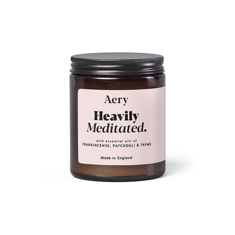 AERY LIVING Aromatherapy 140g Candle Jar Heavily Meditated