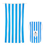 Dock & Bay Beach Towel Cabana Collection XL 100% Recycled Bondi Blue