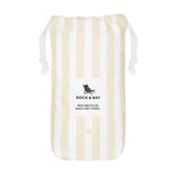 Dock & Bay Beach Towel Cabana Light Collection L 100% Recycled Bora Bora Beige