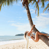 Dock & Bay Beach Towel Cabana Light Collection XL 100% Recycled Bora Bora Beige