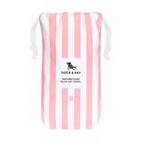 Dock & Bay Beach Towel Cabana Light Collection XL 100% Recycled Malibu Pink