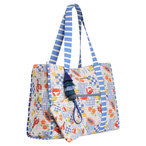 Striped Beach Bag-La Mer-0