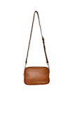 HOOPLA SOFT LEATHER CROSSBODY BOX BAG TAN