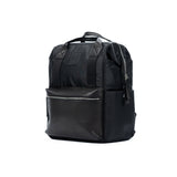 K0037AB | Waterproof Nylon Backpack/Full Grain Leather with Light Grain - Black Color - Polished Nickel Accessories. Dimensions: 27 x 39 x 19 cm - Packaging: Tnt bag-0
