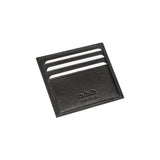 K10216AB | Credit Card Holder in Genuine Full-Grain Leather with a Light Grain. Black. Large Central Pocket. Dimensions: 9.8 x 8 x 0.5 cm. Packaging: Rigid Gift Box with Bottom/Lid-2